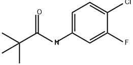 Propanamide, N-(4-chloro-3-fluorophenyl)-2,2-dimethyl- 结构式