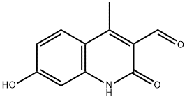 7-hydroxy-4-methyl-2-oxo-1,2-dihydroquinoline-3-carbaldehyde 结构式