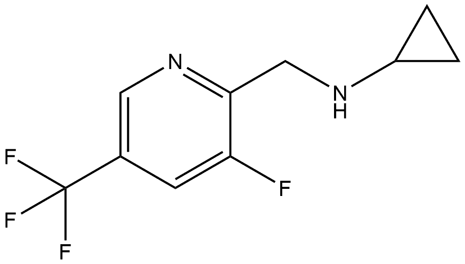 N-Cyclopropyl-3-fluoro-5-(trifluoromethyl)-2-pyridinemethanamine 结构式