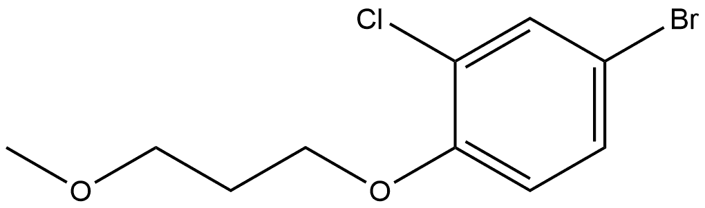 4-Bromo-2-chloro-1-(3-methoxypropoxy)benzene 结构式