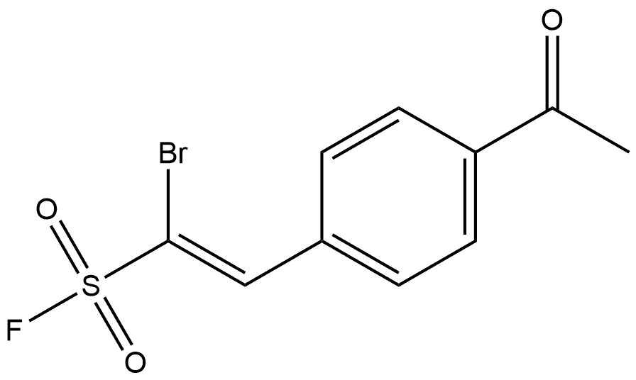 Ethenesulfonyl fluoride, 2-(4-acetylphenyl)-1- 结构式