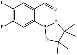 4,5-DIFLUORO-2-(4,4,5,5-TETRAMETHYL-1,3,2-DIOXABOROLAN-2- 结构式