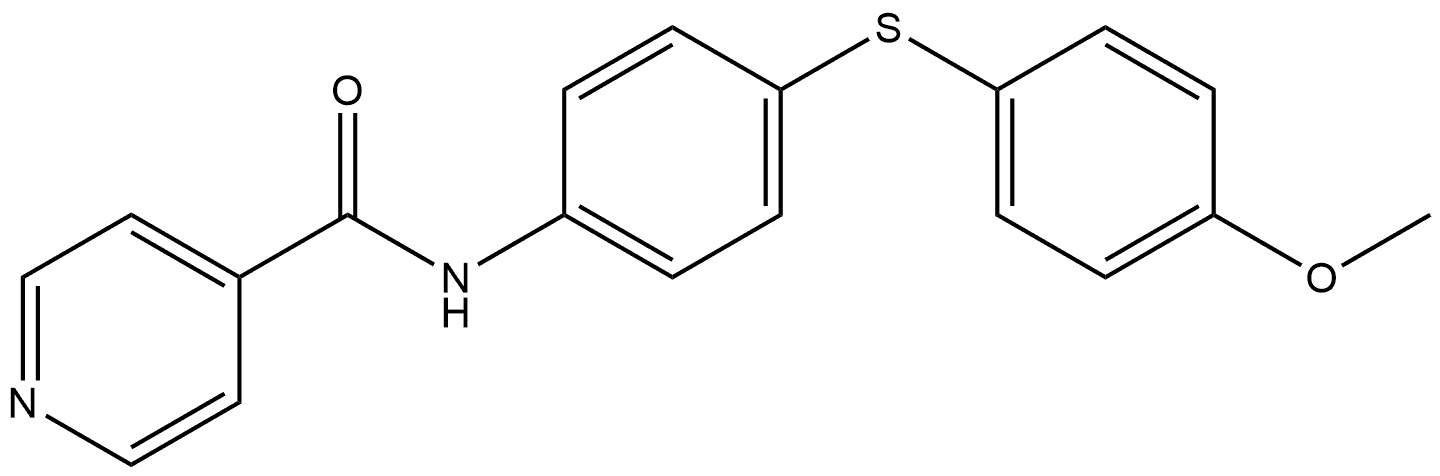 N-[4-[(4-Methoxyphenyl)thio]phenyl]-4-pyridinecarboxamide 结构式