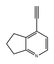 4-乙炔基-6,7-二氢-5H-环戊基吡啶 结构式