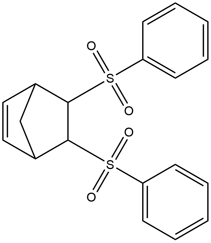 Bicyclo[2.2.1]hept-2-ene, 5,6-bis(phenylsulfonyl)-, (endo,endo)- (9CI) 结构式