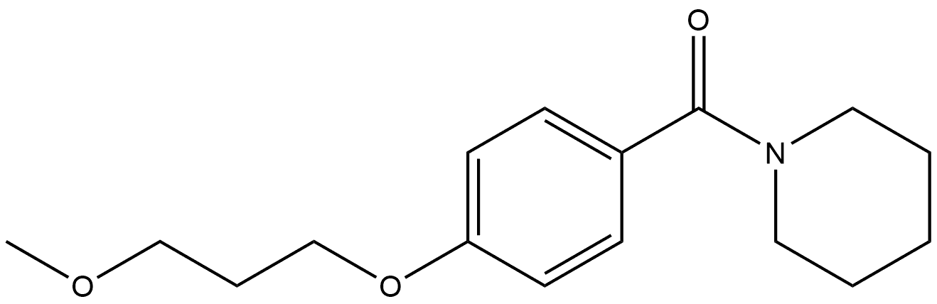 [4-(3-Methoxypropoxy)phenyl]-1-piperidinylmethanone 结构式