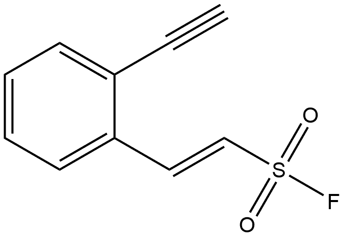 (1E)-2-(2-Ethynylphenyl)ethenesulfonyl fluoride 结构式