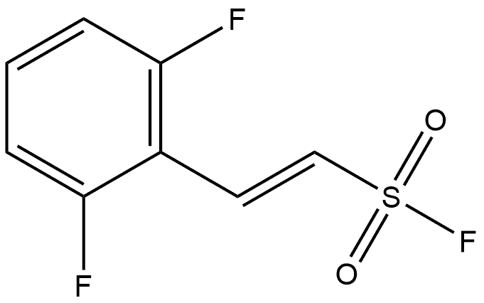 Ethenesulfonyl fluoride, 2-(2,6-difluorophenyl)-, 结构式