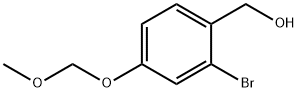 (2-溴-4-(甲氧基甲氧基)苯基)甲醇 结构式