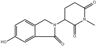 3-(6-羟基-1-氧代异吲哚-2-基)-1-甲基哌啶-2,6-二酮 结构式