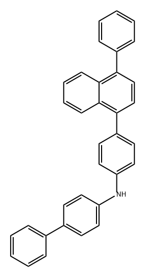 N-[4-(4-苯基-1-萘基)苯基]-[1,1'-联苯]-4-胺 结构式