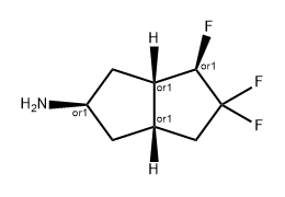 REL-(2R,3AS,4R,6AS)-4,5,5-三氟八氢戊二烯-2-胺 结构式