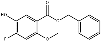 4-氟-5-羟基-2-甲氧基苯甲酸苄酯 结构式