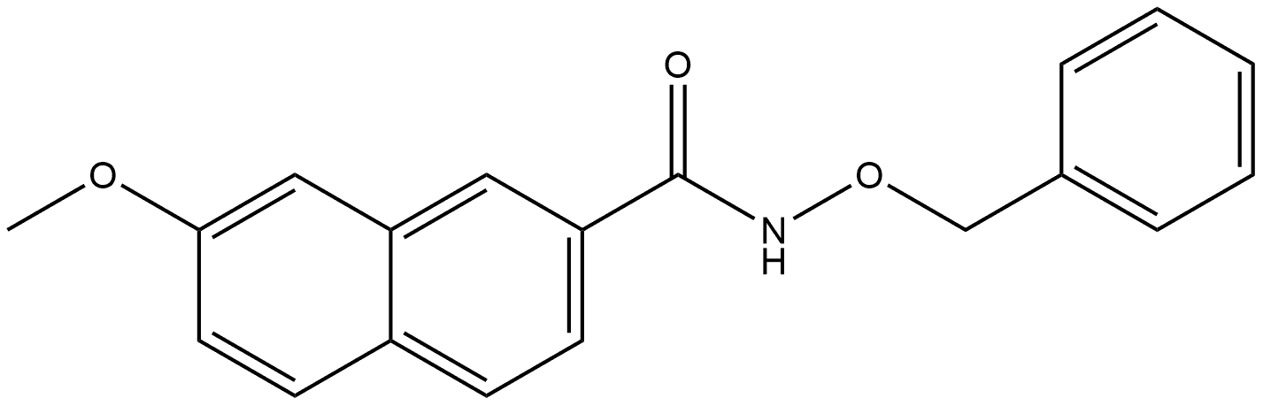 7-Methoxy-N-(phenylmethoxy)-2-naphthalenecarboxamide 结构式