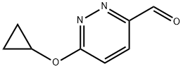 6-环丙氧基哒嗪-3-甲醛 结构式