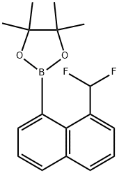 2-(8-(二氟甲基)萘-1-基)-4,4,5,5-四甲基-1,3,2-二氧杂硼烷 结构式