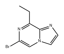 6-溴-8-乙基咪唑并[1,2-A]吡嗪 结构式