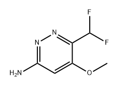 6-(二氟甲基)-5-甲氧基哒嗪-3-胺 结构式