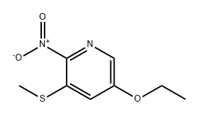5-乙氧基-3-(甲硫基)-2-硝基吡啶 结构式