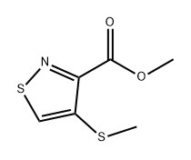4-(甲硫基)异噻唑-3-羧酸甲酯 结构式