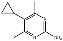 5-环丙基-4,6-二甲基嘧啶-2-胺 结构式