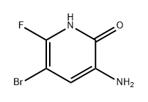 3-氨基-5-溴-6-氟吡啶-2(1H)-酮 结构式