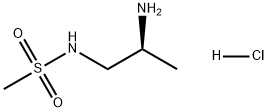 (S)-N-(2-氨基丙基)甲磺酰胺盐酸盐 结构式