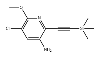 5-氯-6-甲氧基-2-((三甲硅基)乙炔基)吡啶-3-胺 结构式