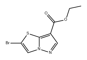 2-溴吡唑[5,1-B]噻唑-7-羧酸乙酯 结构式