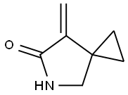 7-亚甲基-5-氮杂螺环[2.4]庚烷-6-酮 结构式