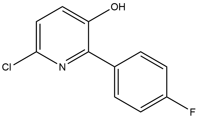 3-Pyridinol, 6-chloro-2-(4-fluorophenyl)- 结构式