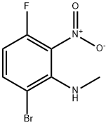 6-溴-3-氟-N-甲基-2-硝基苯胺 结构式