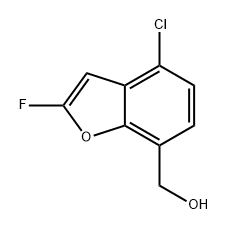 (4-氯-2-氟苯并呋喃-7-基)甲醇 结构式