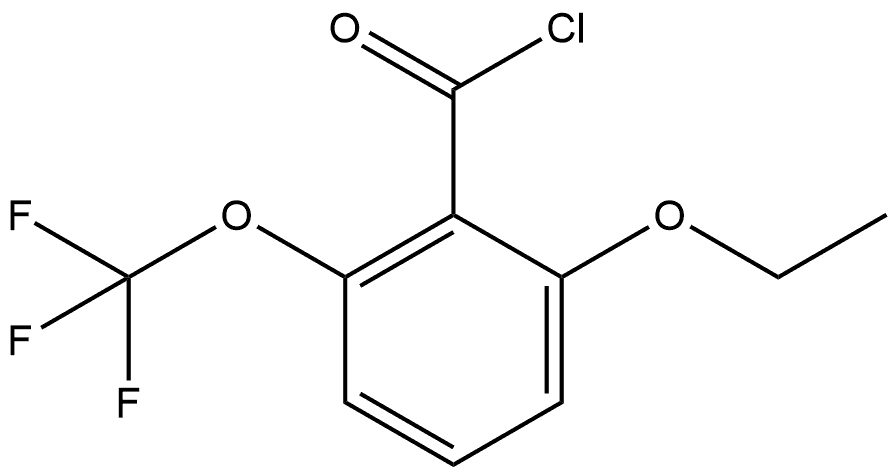 2-Ethoxy-6-(trifluoromethoxy)benzoyl chloride 结构式