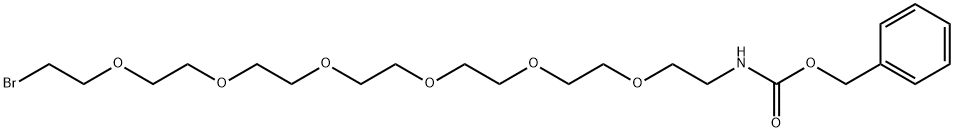 CBZNH-六聚乙二醇-溴 结构式