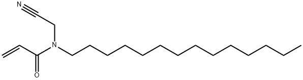 N-(Cyanomethyl)-N-tetradecyl-2-propenamide 结构式