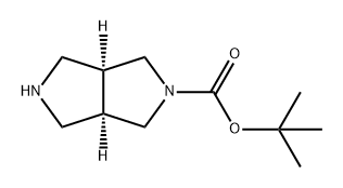 (3AR,6AS)-六氢吡咯并[3,4-C]吡咯-2(1H)-羧酸叔丁酯 结构式