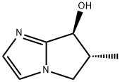 (6R,7S)-6,7-二氢-6-甲基-5H-吡咯并[1,2-A]咪唑-7-醇 结构式
