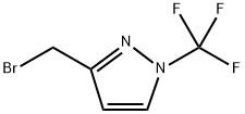 3-(溴甲基)-1-(三氟甲基)-1H-吡唑 结构式