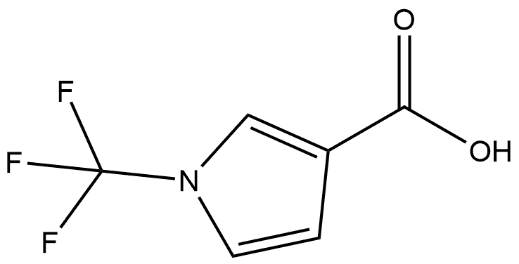 1-(三氟甲基)-1H-吡咯-3-羧酸 结构式