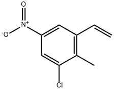 1-氯-2-甲基-5-硝基-3-乙烯基苯 结构式