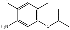 2-氟-5-异丙氧基-4-甲基苯胺 结构式