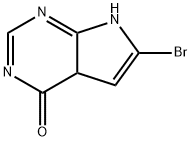 6-溴-4A,7-二氢-4H-吡咯并[2,3-D]嘧啶-4-酮 结构式
