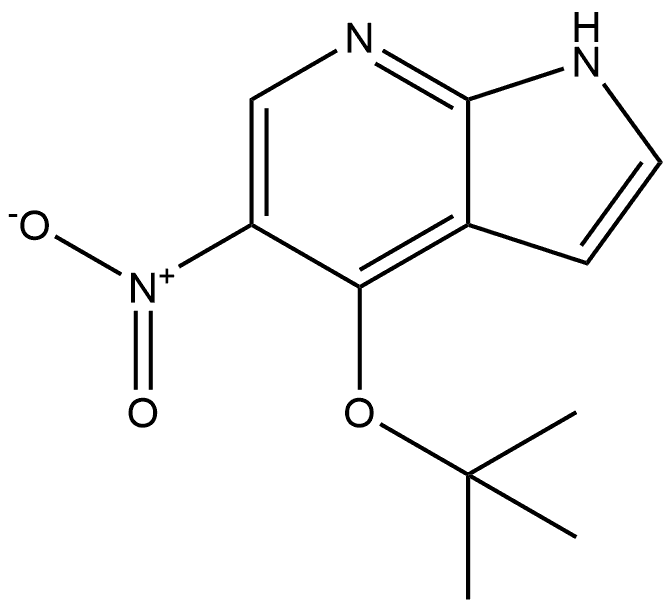 4-叔丁氧基-5-硝基-1H-吡咯并[2,3-B]吡啶 结构式
