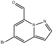 Pyrazolo[1,5-a]pyridine-7-carboxaldehyde, 5-bromo- 结构式