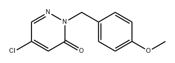 5-氯-2-[(4-甲氧基苯基)甲基]-3(2H)-哒嗪酮 结构式