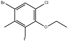 Benzene, 1-bromo-5-chloro-4-ethoxy-3-fluoro-2-methyl- 结构式