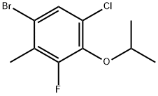 Benzene, 1-bromo-5-chloro-3-fluoro-2-methyl-4-(1-methylethoxy)- 结构式