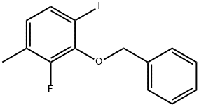 Benzene, 2-fluoro-4-iodo-1-methyl-3-(phenylmethoxy)- 结构式