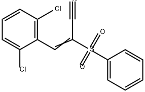 2-Propenenitrile, 3-(2,6-dichlorophenyl)-2-(phenylsulfonyl)- 结构式